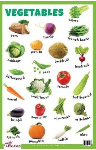 Vegetables Educational Chart